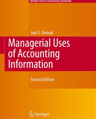 خرید و دانلود نسخه کامل کتاب Managerial Uses of Accounting Information