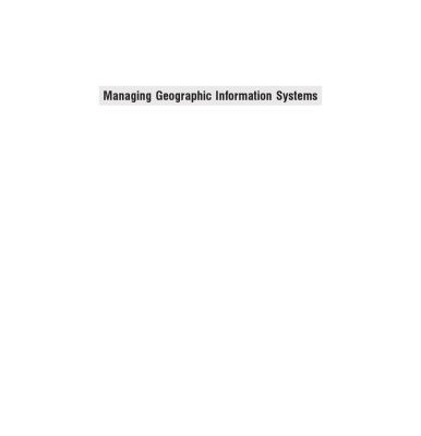 خرید و دانلود نسخه کامل کتاب Managing Geographic Information Systems, 2nd edition