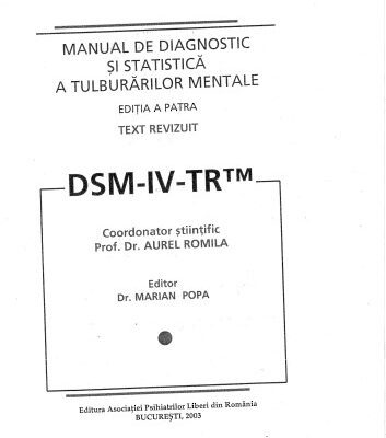 خرید و دانلود نسخه کامل کتاب Manual de diagnostic si statistica a tulburarilor mentale DSM-IV-TR