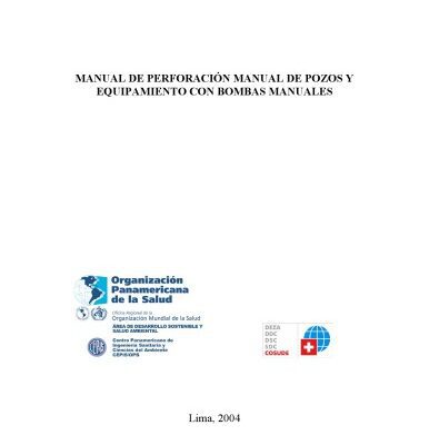 خرید و دانلود نسخه کامل کتاب Manual de perforación manual de pozos con bombas manuales