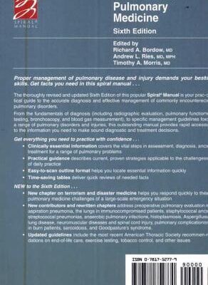 خرید و دانلود نسخه کامل کتاب Manual of Clinical Problems in Pulmonary Medicine, 6th edition