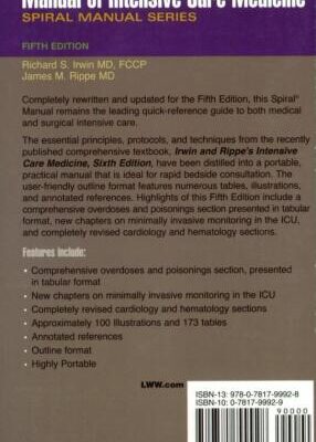 خرید و دانلود نسخه کامل کتاب Manual of Intensive Care Medicine, 5th Edition (Spiral Manual Series)