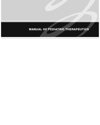 خرید و دانلود نسخه کامل کتاب Manual of Pediatric Therapeutics