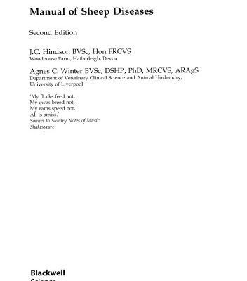 خرید و دانلود نسخه کامل کتاب Manual of Sheep Diseases 2nd Edition