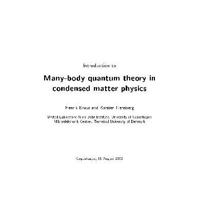 خرید و دانلود نسخه کامل کتاب Many body Q theory in CM
