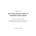 خرید و دانلود نسخه کامل کتاب Many-body quantum theory in condensed matter physics
