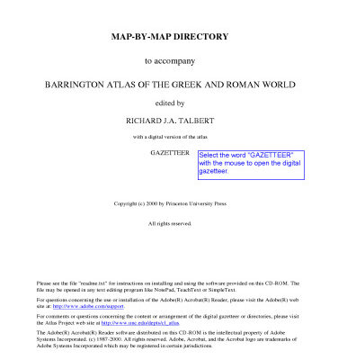 خرید و دانلود نسخه کامل کتاب Map-By-Map Directory to Accompany the Barrington Atlas of the Greek and Roman World (2 Volume Set)