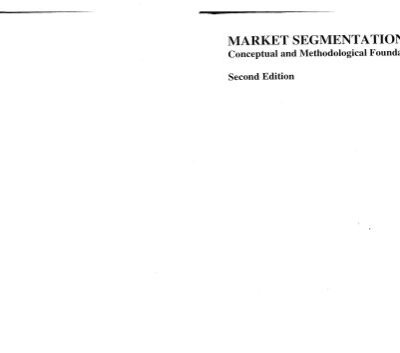 خرید و دانلود نسخه کامل کتاب Market Segmentation: Conceptual and Methodological Foundations (International Series in Quantitative Marketing)