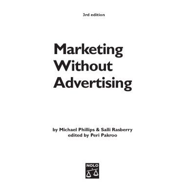 خرید و دانلود نسخه کامل کتاب Marketing Without Advertising