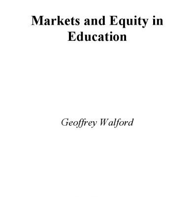 خرید و دانلود نسخه کامل کتاب Markets And Equity in Education
