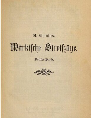 خرید و دانلود نسخه کامل کتاب Märkische Streifzüge