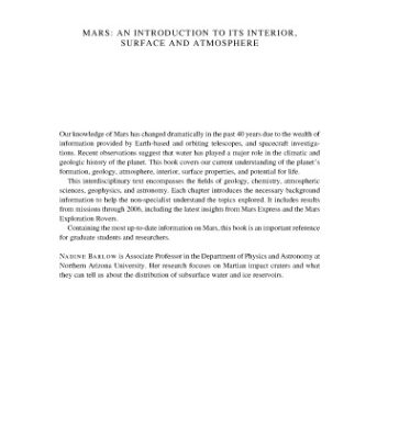خرید و دانلود نسخه کامل کتاب Mars: an introduction to its interior, surface and atmosphere