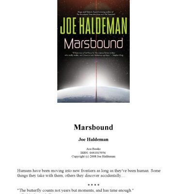 خرید و دانلود نسخه کامل کتاب Marsbound