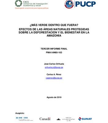 خرید و دانلود نسخه کامل کتاب ¿Más verde dentro que fuera? Efectos de las áreas naturales protegidas sobre la deforestación y el bienestar en la amazonía (Perú)