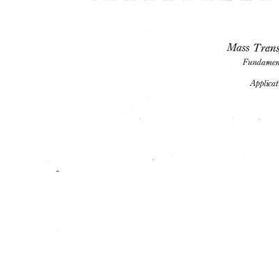 خرید و دانلود نسخه کامل کتاب Mass Transfer – Fundamentals and Applications