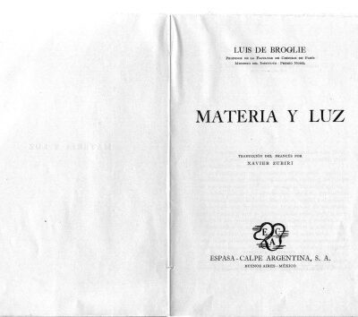 خرید و دانلود نسخه کامل کتاب Materia y luz. Trad. Xavier Zubiri