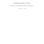 خرید و دانلود نسخه کامل کتاب Math from Three to Seven: The Story of a Mathematical Circle for Preschoolers