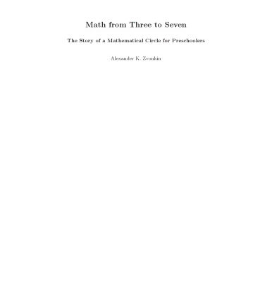 خرید و دانلود نسخه کامل کتاب Math from Three to Seven: The Story of a Mathematical Circle for Preschoolers