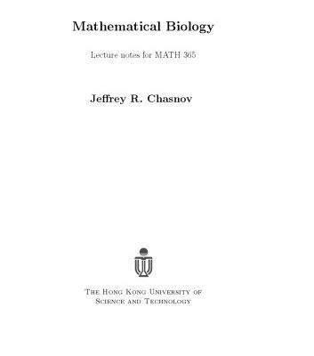 خرید و دانلود نسخه کامل کتاب Mathematical Biology  Lecture notes for MATH 365