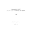 خرید و دانلود نسخه کامل کتاب Mathematical Biology Notes