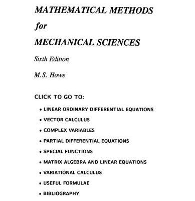 خرید و دانلود نسخه کامل کتاب Mathematical Methods for Mechanical Sciences