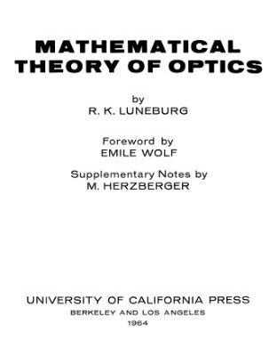 خرید و دانلود نسخه کامل کتاب Mathematical Theory of Optics