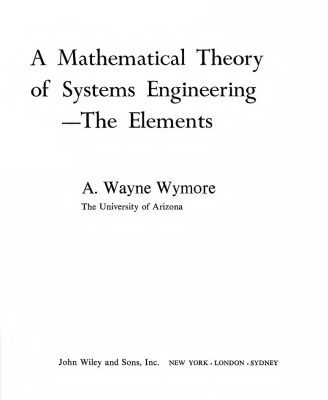 خرید و دانلود نسخه کامل کتاب Mathematical Theory of Systems Engineering