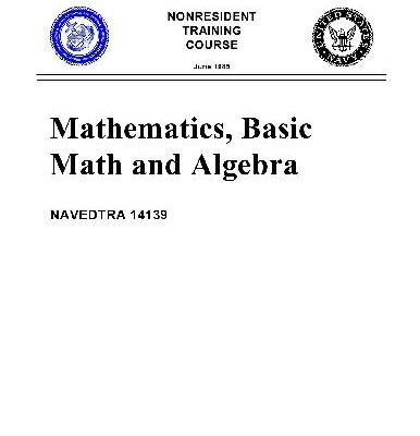 خرید و دانلود نسخه کامل کتاب Mathematics, Basic Math and Algebra
