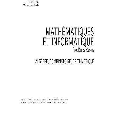 خرید و دانلود نسخه کامل کتاب Mathématiques et informatique: problèmes résolus. 1, Algèbre