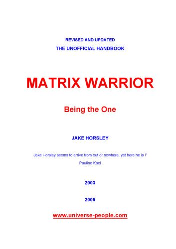 خرید و دانلود نسخه کامل کتاب Matrix Warrior: Being the One_68d64c8f8a314.jpeg خرید و دانلود نسخه کامل کتاب Matrix Warrior: Being the One