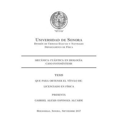خرید و دانلود نسخه کامل کتاب Mecánica cuántica en biología: caso fotosíntesis