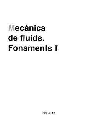 خرید و دانلود نسخه کامل کتاب Mecànica de fluids. Fonaments I