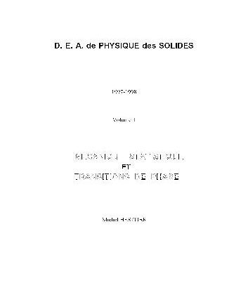 خرید و دانلود نسخه کامل کتاب Mecanique statistique et transitions de phase