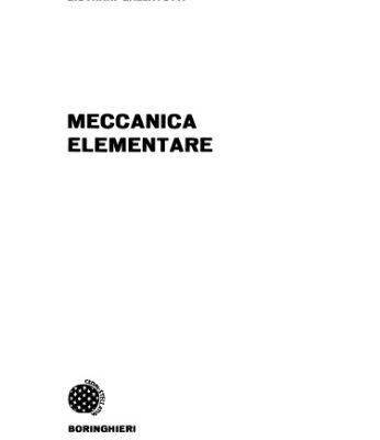 خرید و دانلود نسخه کامل کتاب Meccanica elementare