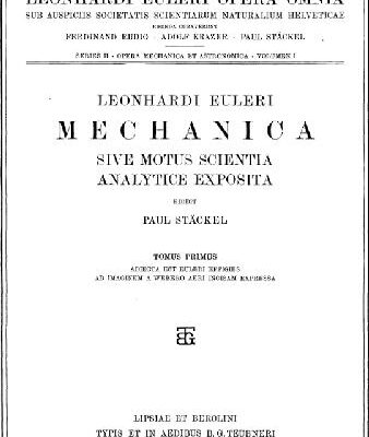 خرید و دانلود نسخه کامل کتاب Mechanica, tomus 1