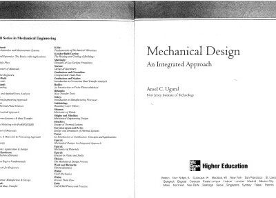 خرید و دانلود نسخه کامل کتاب Mechanical Design: An Integrated Approach