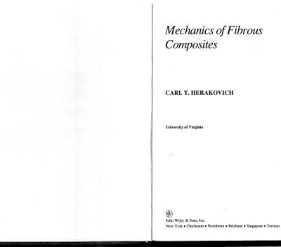 خرید و دانلود نسخه کامل کتاب Mechanics of Fibrous Composites