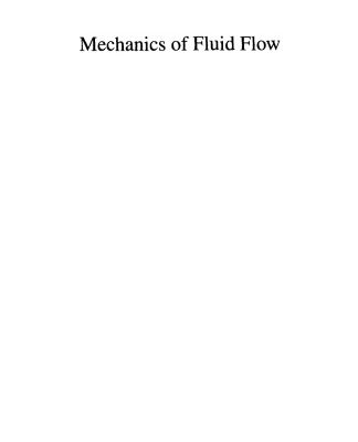 خرید و دانلود نسخه کامل کتاب Mechanics of Fluid Flow