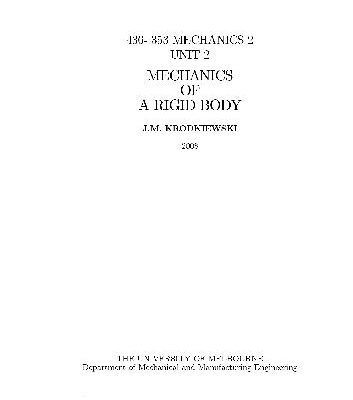 خرید و دانلود نسخه کامل کتاب mechanics of rigid body