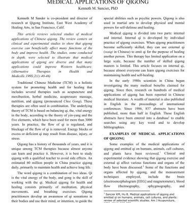 خرید و دانلود نسخه کامل کتاب Medical Applications of Qigong