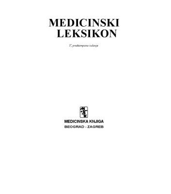 خرید و دانلود نسخه کامل کتاب Medicinski leksikon