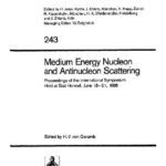 خرید و دانلود نسخه کامل کتاب Medium Energy Nucleon and Antinucleon Scattering