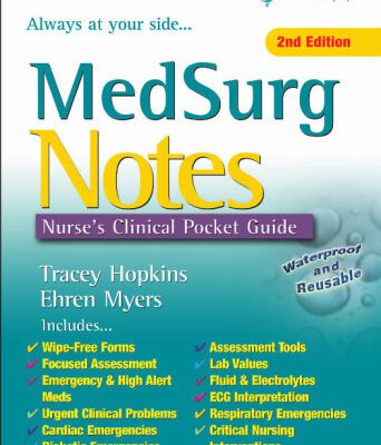 خرید و دانلود نسخه کامل کتاب MedSurg Notes: Nurse’s Clinical Pocket Guide