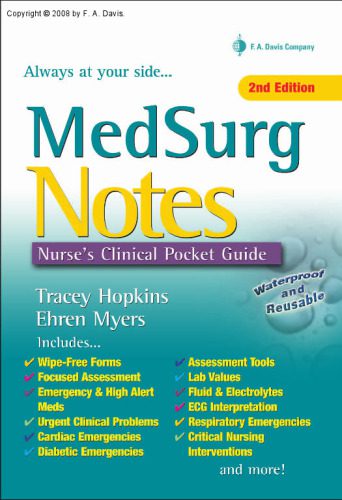 خرید و دانلود نسخه کامل کتاب MedSurg Notes: Nurse’s Clinical Pocket Guide_68bad9ba0f30f.jpeg خرید و دانلود نسخه کامل کتاب MedSurg Notes: Nurse’s Clinical Pocket Guide
