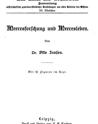 خرید و دانلود نسخه کامل کتاب Meeresforschung und Meeresleben
