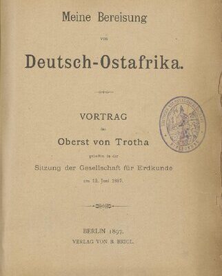 خرید و دانلود نسخه کامل کتاب Meine Bereisung von Deutsch-Ostafrika