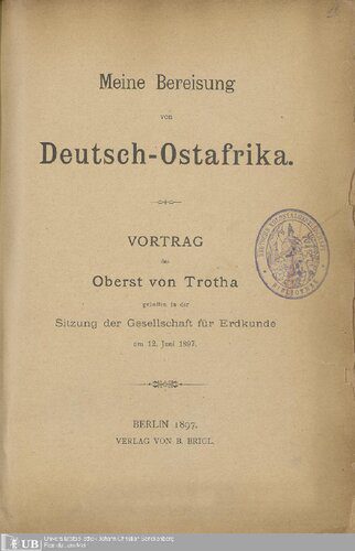 خرید و دانلود نسخه کامل کتاب Meine Bereisung von Deutsch-Ostafrika_68c112df11290.jpeg خرید و دانلود نسخه کامل کتاب Meine Bereisung von Deutsch-Ostafrika