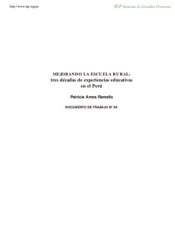 خرید و دانلود نسخه کامل کتاب Mejorando la escuela rural: tres décadas de experiencias educativas en el Perú_68d029753b5fc.jpeg خرید و دانلود نسخه کامل کتاب Mejorando la escuela rural: tres décadas de experiencias educativas en el Perú