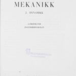 خرید و دانلود نسخه کامل کتاب Mekanikk  lærebok for ingeniørhøgskoler. 2  Dynamikk