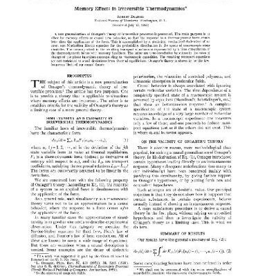 خرید و دانلود نسخه کامل کتاب Memory effects in irreversible thermodynamics